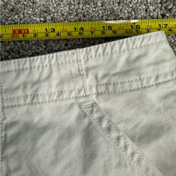 Abercrombie & Fitch Relaxed Cargo Pants 14 32 mid plus cream khaki Y2K utility - Picture 8 of 11